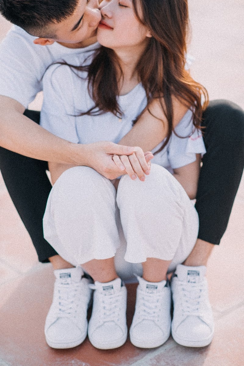Celebrity Couple at Sunset